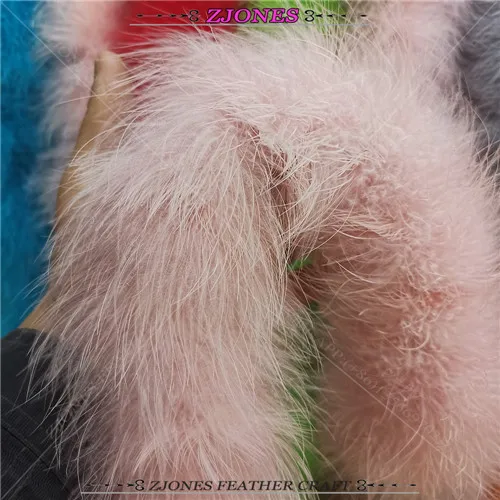 leather pink Новое поступление толстый 2 метра 40 г Необычные мягкие окрашенные разноцветные индейка перья марабу шарф Boas одежда Свадебный декор 17 цветов - Цвет: leather pink