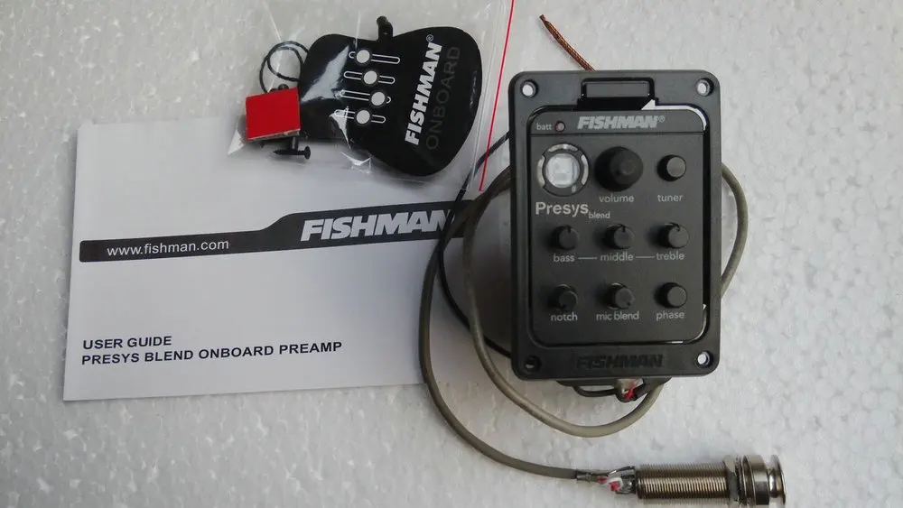 New 301EQ Guitar Pickups Presys blend Dual Mode Preamp EQ Tuner Piezo Pickup Equalizer System Mic Beat Board | Спорт и развлечения