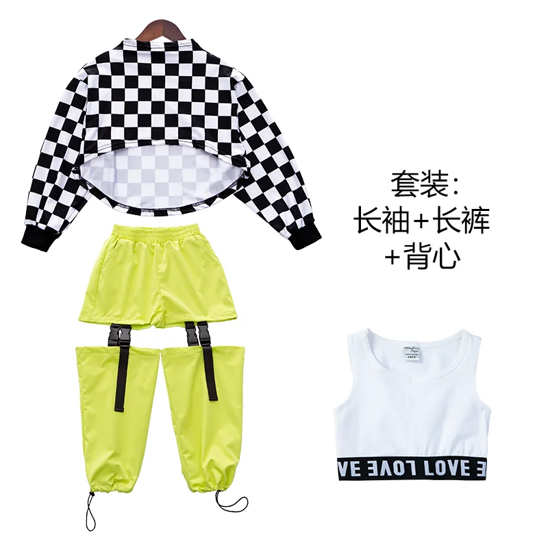 Новинка модная одежда для джазовых танцев девочек Осенние Топы в стиле хип-хоп с