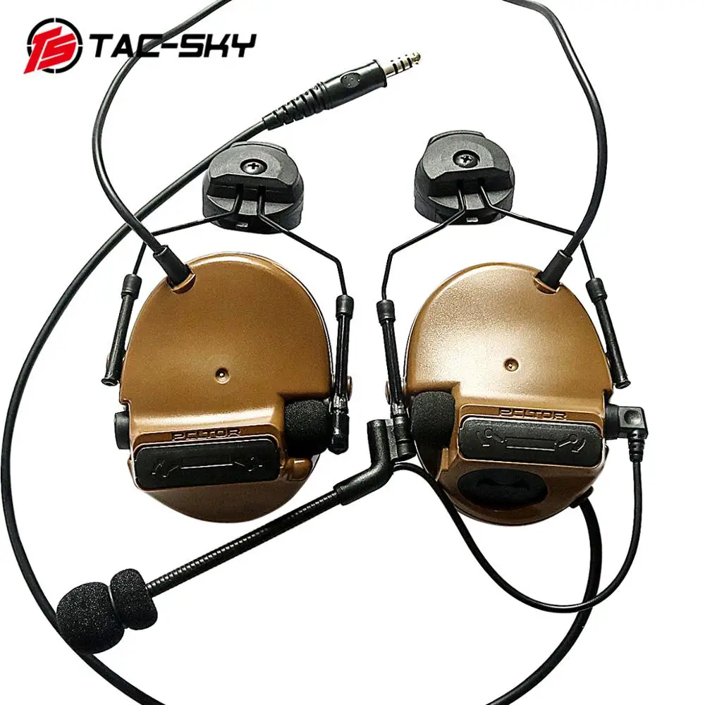 

TAC-SKY COMTAC III Helmet Bracket Silicone Earmuff Version Outdoor Sports Noise Reduction Pickup Military Tactical Headset CB