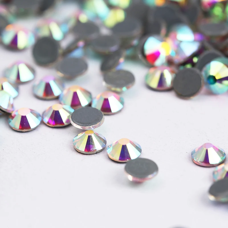 RESEN Glass Hot fix Rhinestones Iron On Crystal AB For Clothes SS3-SS40 back Hot-fix Flatback | Дом и сад