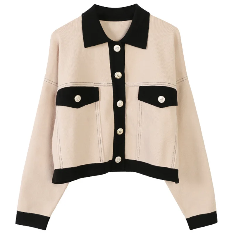 BabYoung британский стиль Новинка весны новая модная Для женщин отворот Свободный