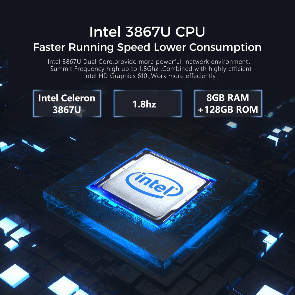 Ноутбук XIDU 12 5 дюйма 8 ГБ ОЗУ 128 Гб ПЗУ ноутбук для офиса игр школы 2560*1440 IPS 2020 Tour Pro