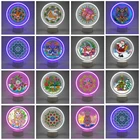 Новый потолочный светильник DIY особой формы алмазов картина светодиодная неоновая лампа светильник s Алмазная вышивка светодиодный светильник комплекты домашнего декора лампа vitage Dragon