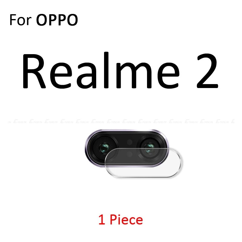 For Realme 2 Прозрачная задняя защитная пленка для объектива камеры OPPO Realme 1 2 3i 3 5S 5 Pro C2 Q XT X2 X Lite из закаленного стекла - Цвет: For Realme 2
