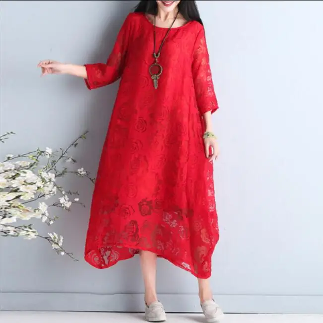 Женское кружевное платье размера плюс летнее стильное сексуальное тонкое