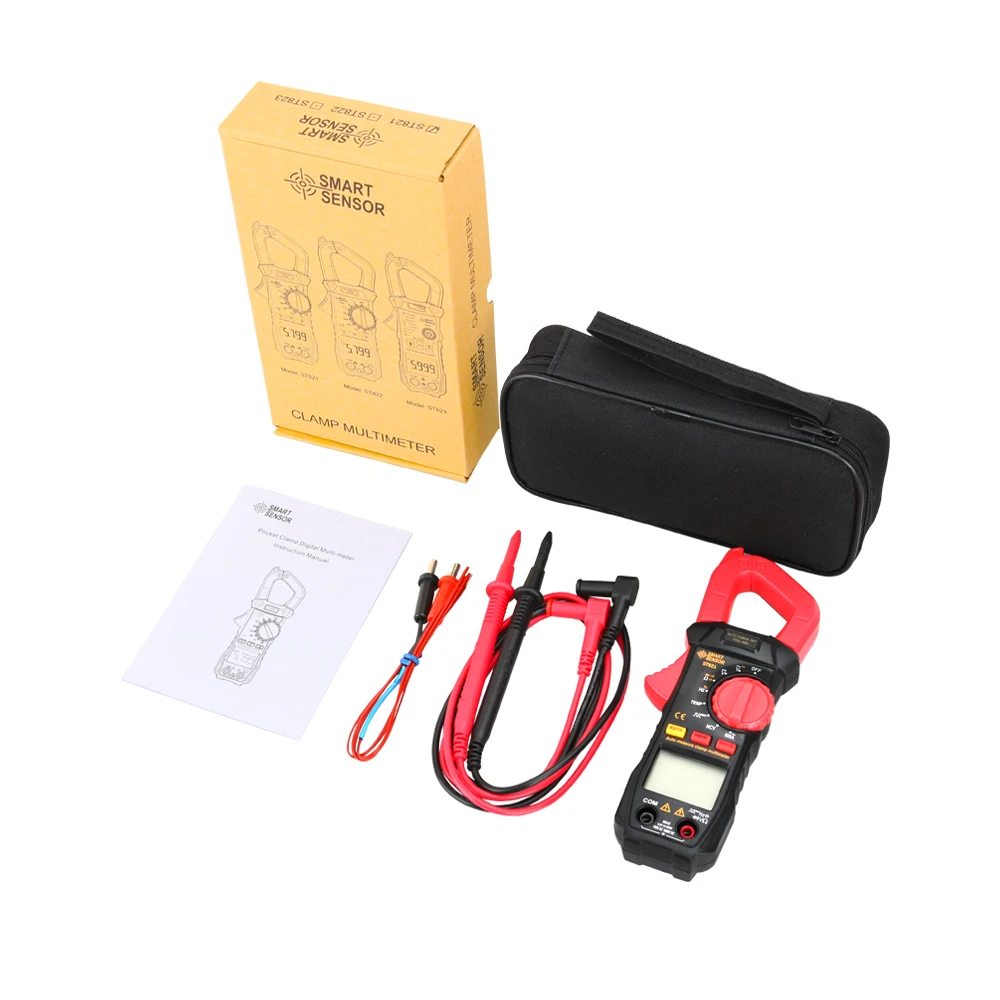 Цифровые токоизмерительные True RMS AC DC Напряжение амперметр тока вольтметра термометр Омметр тестер Бесконтактный цифровой мультиметр