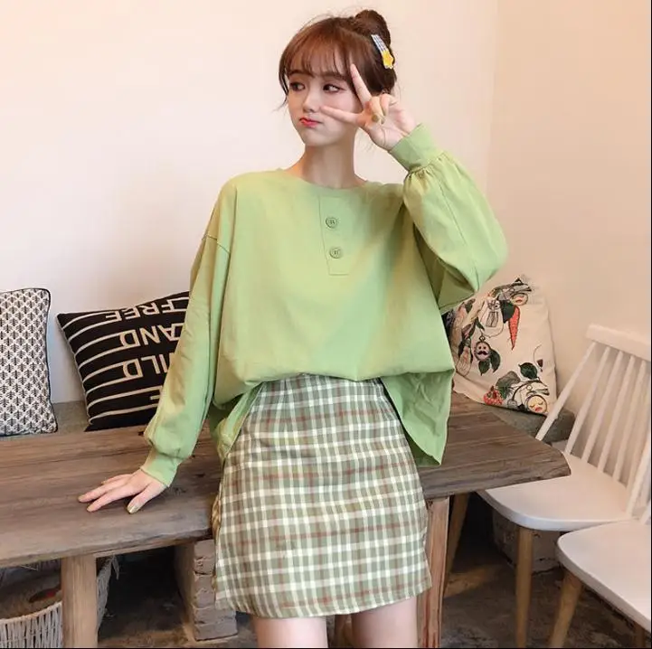 Лето 2020 Новое поступление свободная футболка с круглым вырезом ярких цветов для