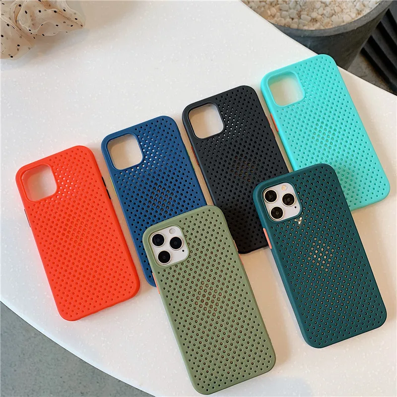 

Breathable Solid IPhone12 Phone Case Simple Soft Cases Huawei P40 Protective Cover Xs Max Iphone 11