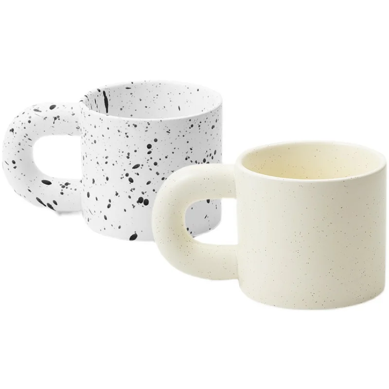 

Creative Splash-ink Porcelain Coffee Mug Personalized Kitchen Office Drink Water Milk Tea Cup With Fat Handle Modern Home Decor