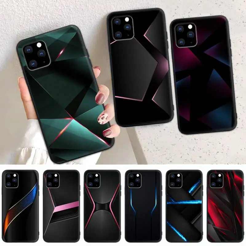 

Black Light Dark Figures Cool Phone Case For iPhone 6 7 8 Plus 11 12 ProMax X XR XS SE Max Back Cover