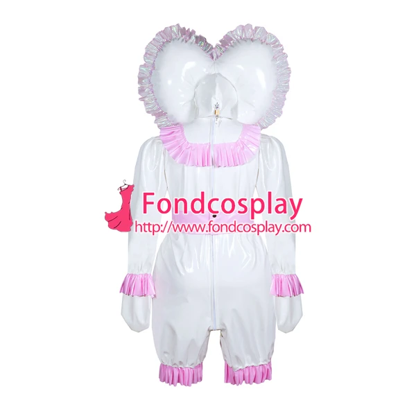 

French lockable heavy PVC jumpsuits adult sissy baby Unisex cosplay costume Tailor-made[G3901]