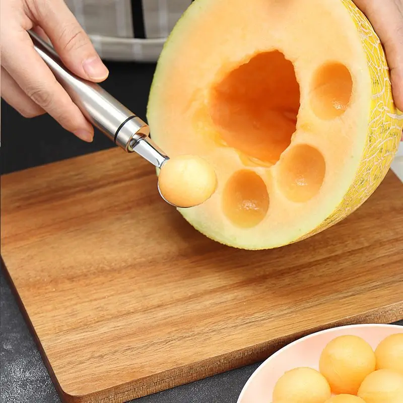 Нержавеющая сталь фрукты балерины Дыня Резьба ножи шаровой мини-экскаватор