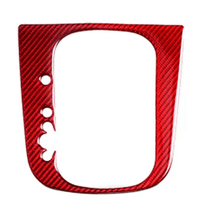 

Gear Shift Box Panel Cover Frame Trim Sticker Carbon Fiber for Golf 6 MK6 2008 2009 2010 2011 2012 LHD (Red)