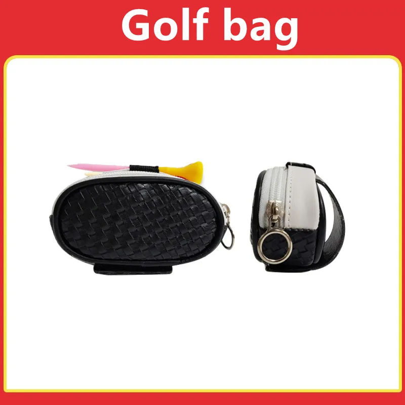 

1Pcs PU Golf Ball Storage Bag Pocket Pouch Holder Organizer with Tee Position Professional Pro Golf Storage Accessories