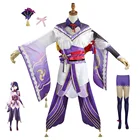 Игра Genshin Impact Baal Raiden Shogun Косплей Костюм Shogun Baal костюм Raiden Ei Хэллоуин косплей