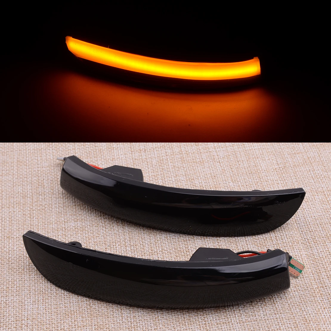 

1 Pair Sequential Dynamic Car LED Side Rearview Mirror Turn Signal Blinker Light Fit For Ford Kuga II Escape EcoSport 2013-2018