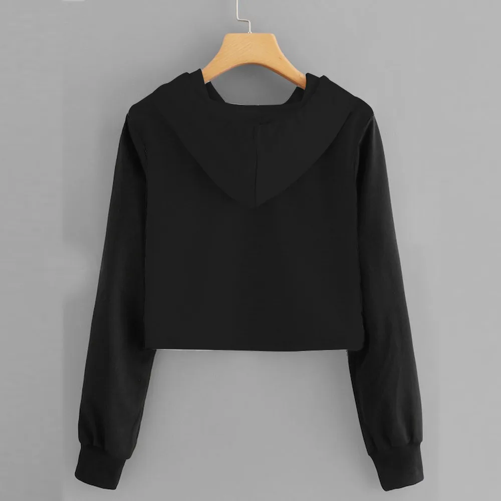 Женские толстовки свитшоты для девочек розовый синий короткий топ с рукавами