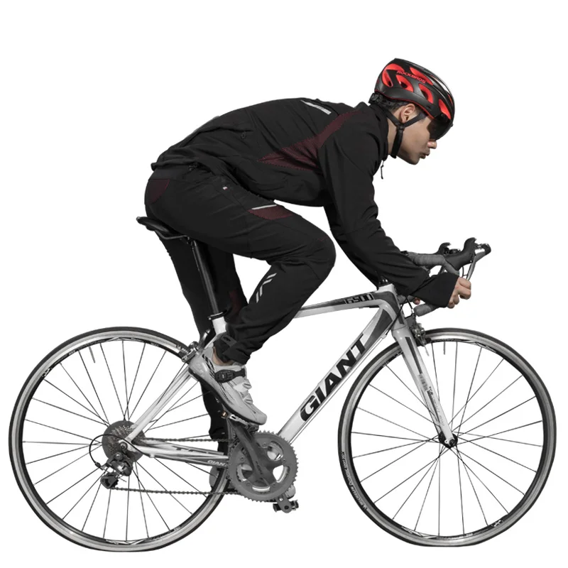 

Rockbros Winter Bikes Broek Men Fleece Sports Reflecting Broek Warm Houden Thermal bicycle Mtb Broek Running Clothing