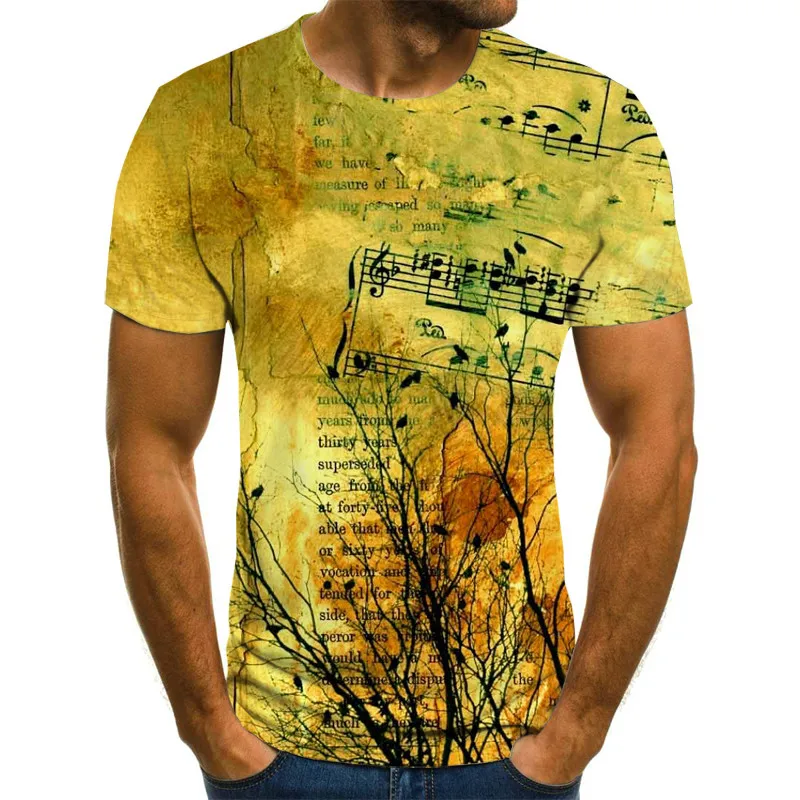 

2021 Summer Hot Sale Men's Loose Large Size 3D Comfortable T-shirt
