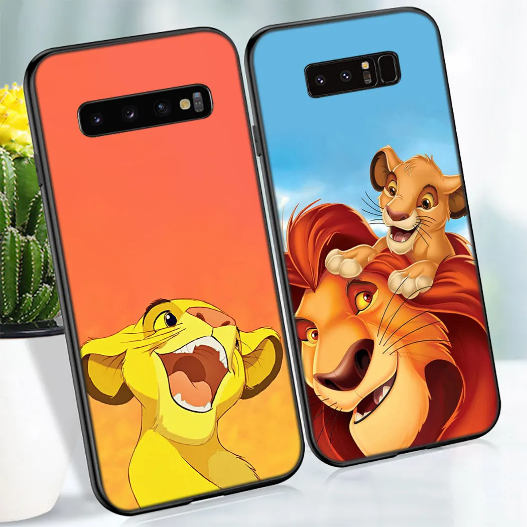 Y42 Lion king Luxury Soft Silicone Case for Samsung Galaxy Note 8 9 S10 S9 S8 Plus Lite S10E S6 S7 Edge | Мобильные телефоны и