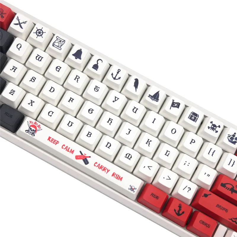

131 Keys Pirate Keycap Set OEM Profile PBT Sublimation Keycaps for Mechanical Keyboard