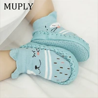 2021 fashion baby socks with rubber soles infant sock newborn autumn winter children floor socks shoes anti slip soft sole sock