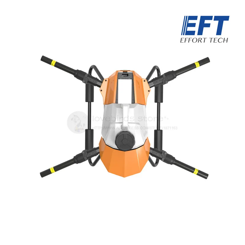 

EFT G06 6KG Agricultural drone quadcopter folding waterproof frame + 6L Brushed spray system