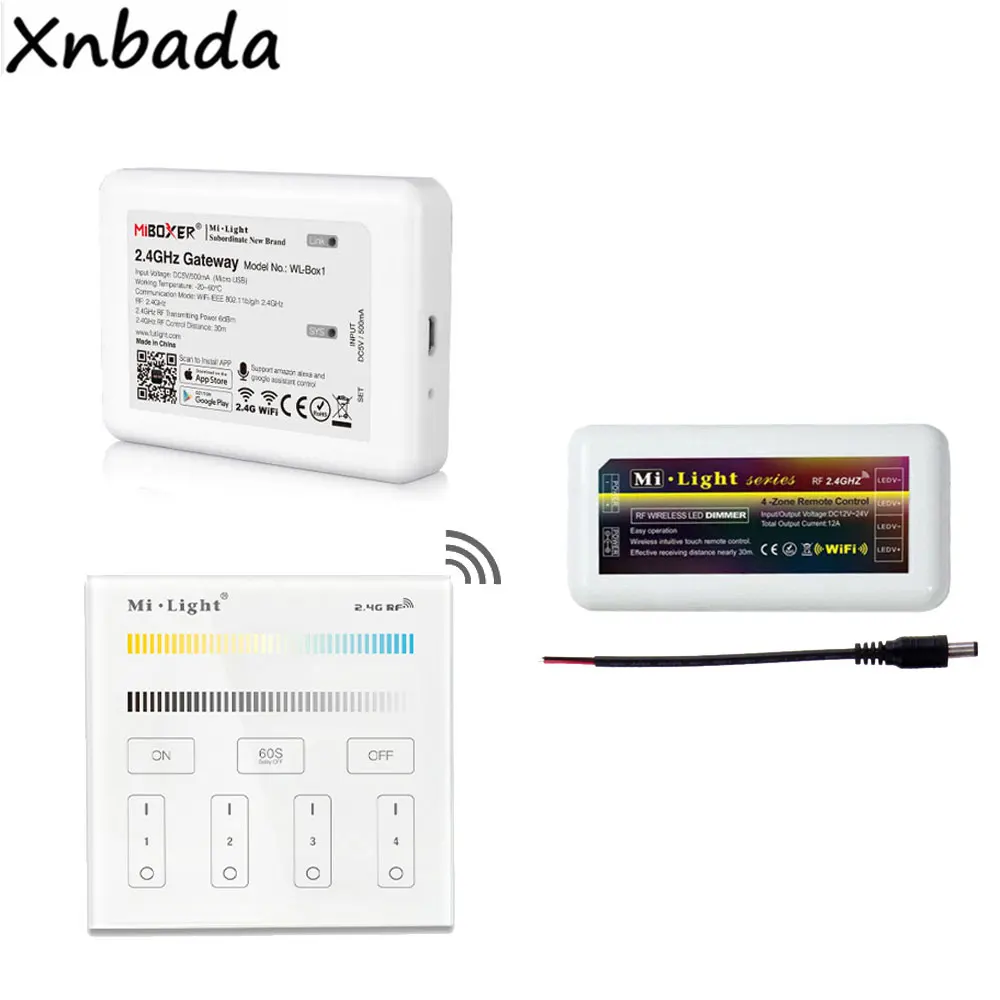 Milight WL Box1 Led контроллер MiBoxer 2 4G B2 цветовая температура Сенсорная панель Пульт
