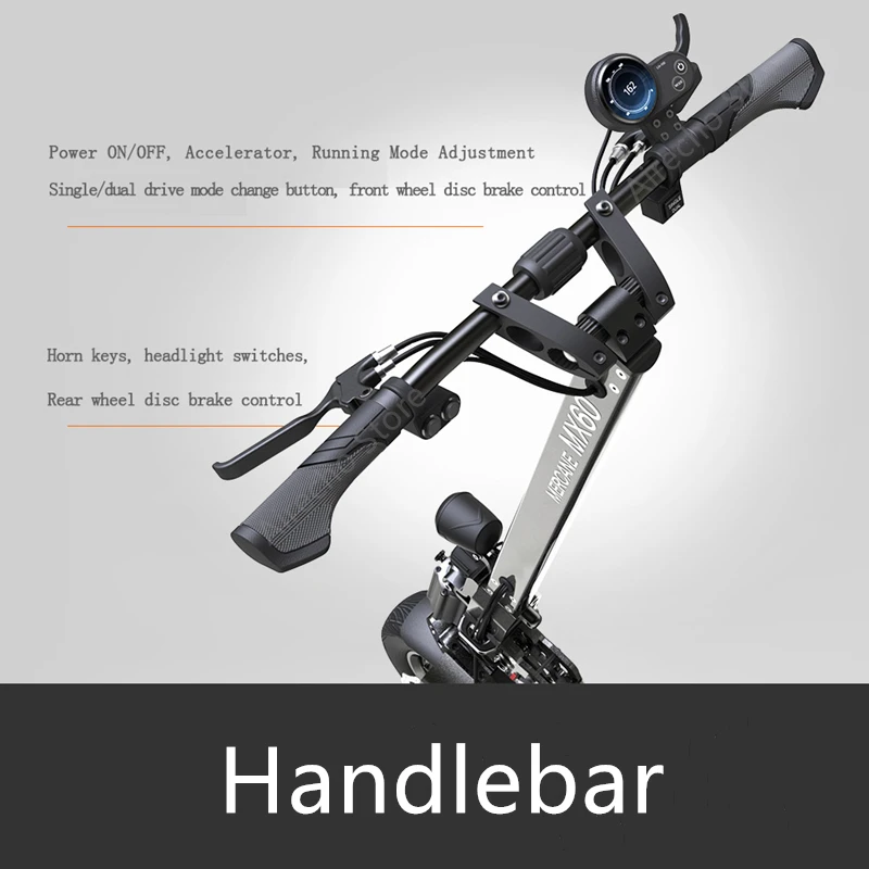 Последний Mercane MX60 Kickscooter 2020 умный электрический скутер 2400 Вт 10/20 Ач 60 км/ч 11 &quotшины