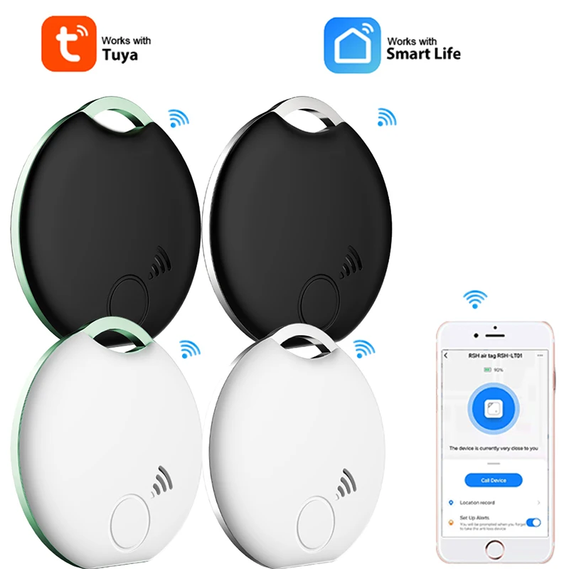 

Умная бирка Tuya, Bluetooth-совместимый трекер, умное приложение для мониторинга жизни, кошельки с сигнализацией, для багажа, мини-локатор предмет...