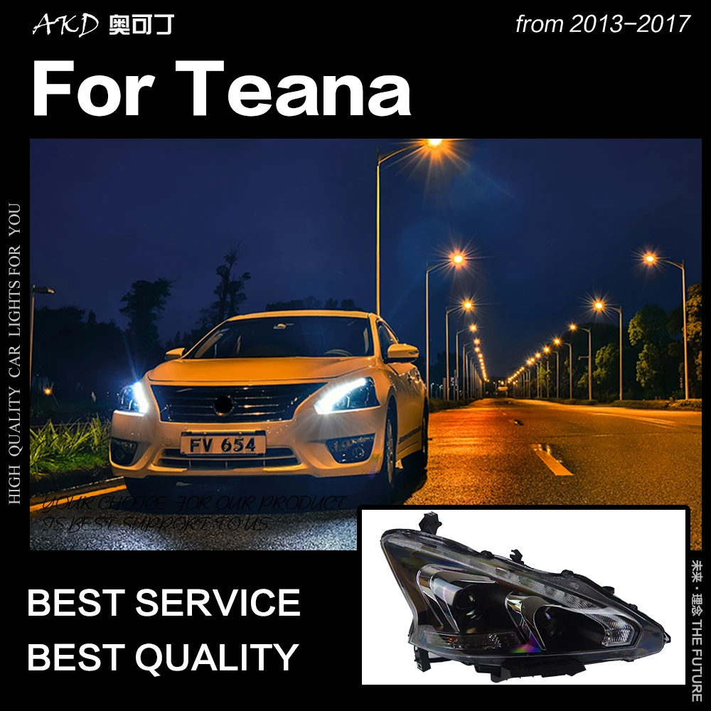 AKD автомобильный Стайлинг для Nissan Teana фары 2013 2017 Altima светодиодный ная фара DRL Hid