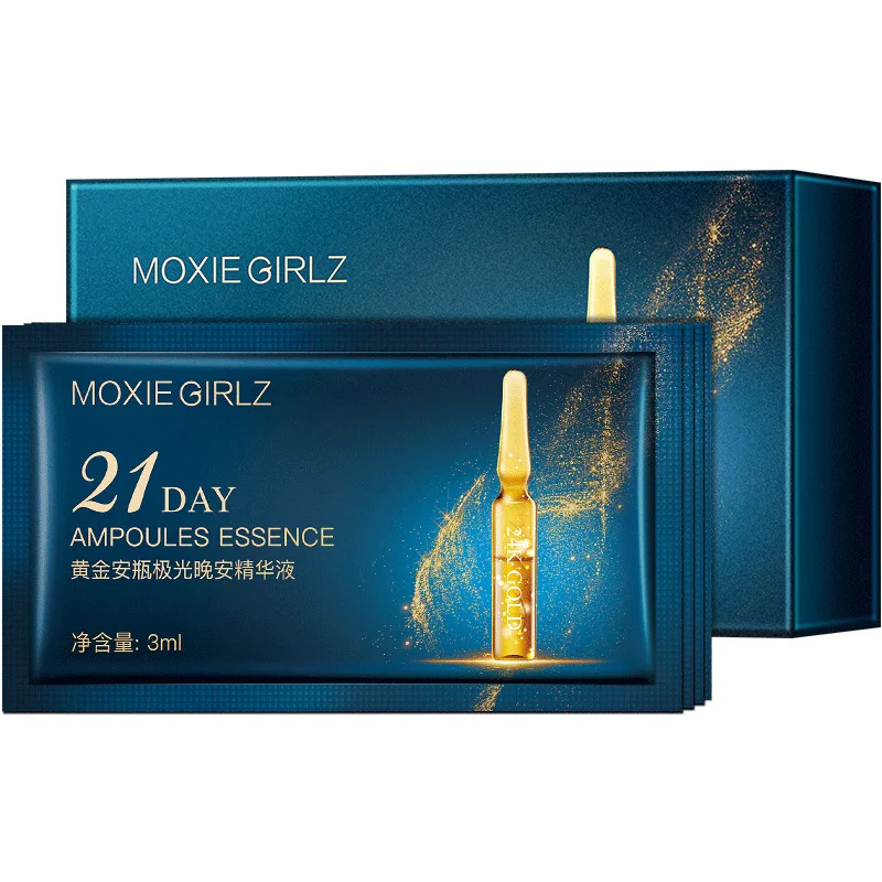 

Золотая ампула Aurora Good Night Essence на 21 день отбеливает, увлажняет и осветляет.