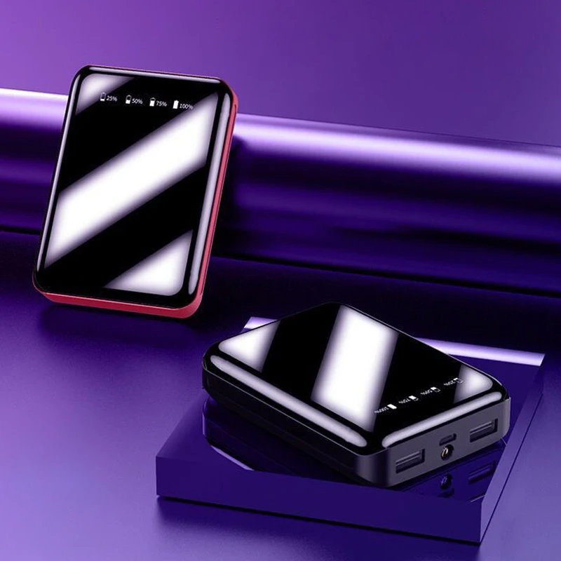 Внешний аккумулятор 30000 мА/ч двойной USB внешний для мобильного телефона быстрая