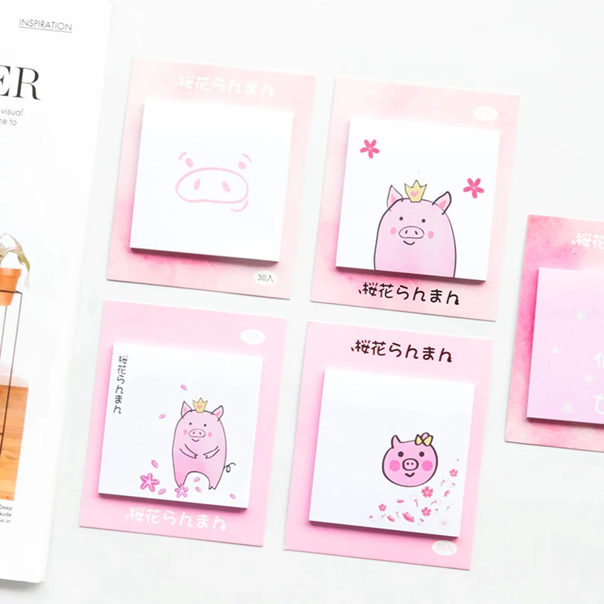 Мультяшная копилка блокноты для записей Закладка бумажная наклейка стикеры