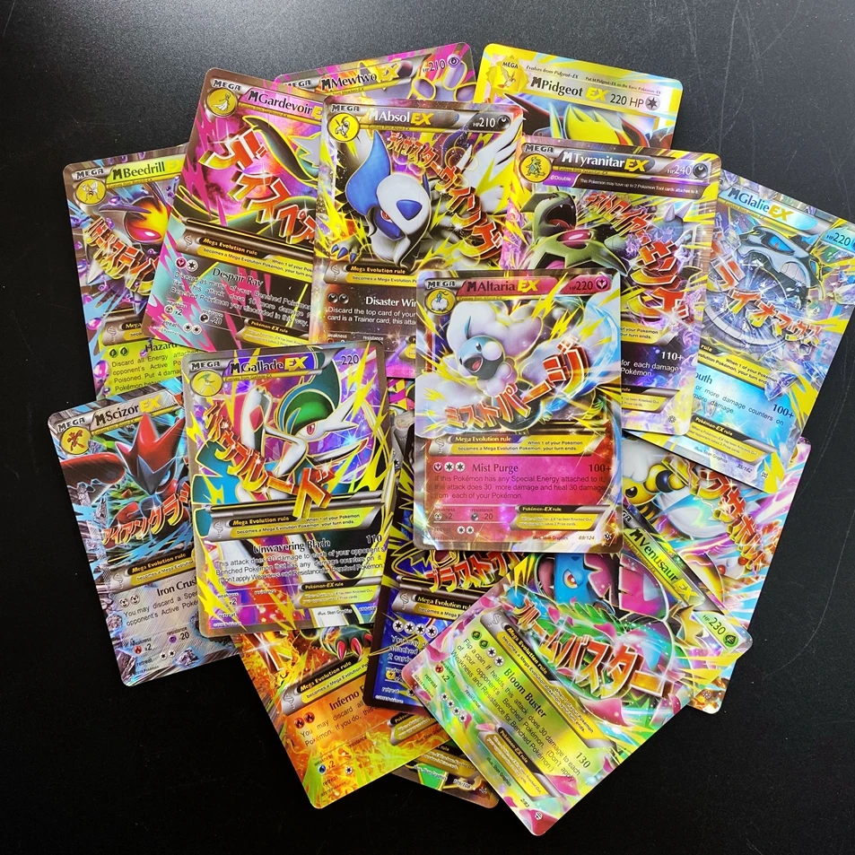 20 шт Покемон Мега Карт Коробка блестящие усилитель для дисплея покемонов ролевая