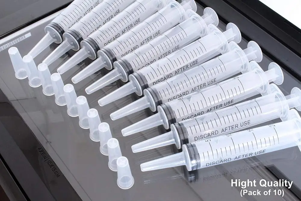 20 шт мл пластиковый шприц Пластиковый Катетер наконечник с колпачками