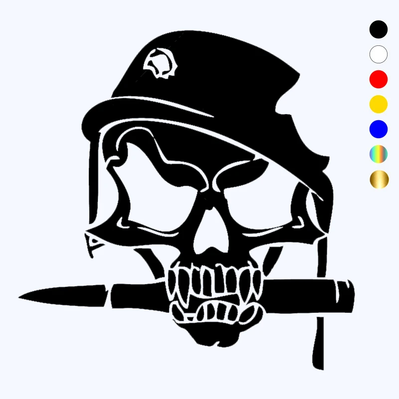 

CK20125# Skull Soldier Head vinyl car sticker waterproof car decal stickers on car truck bumper rear window