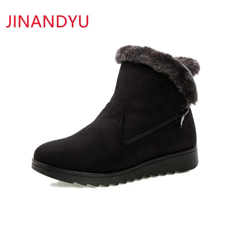 Chunky Boots New Women Winter Shoes Snow Boots Non-slip Warm Fur Female Boots Shoes Woman Footwear Chaussures Platform Bot