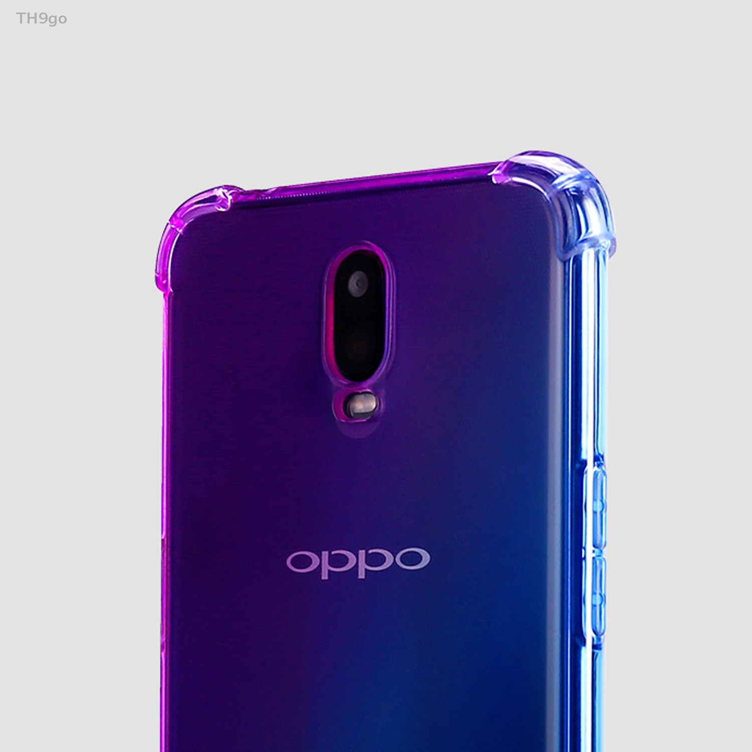 Градиентный чехол для OPPO R9 R9S R11S Plus R15 R17 Pro RX17 Neo противоударный мягкий силиконовый