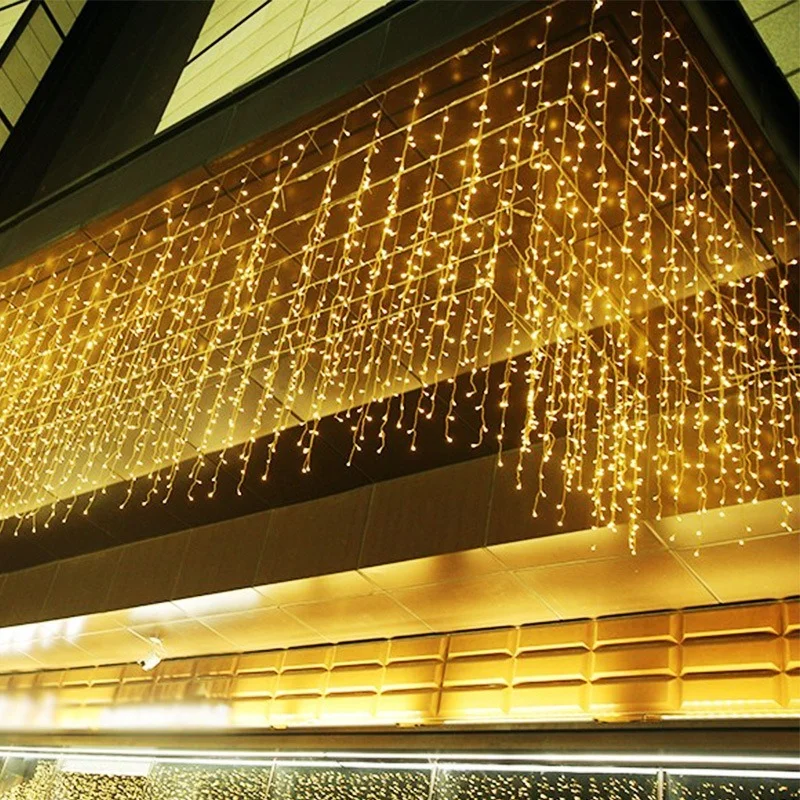 

4/8/16/20M LED Curtain Garland Christmas Lights New Year 2022 Christmas Decortions for Home Noel Navidad 2021 Xmas Decor Outdoor