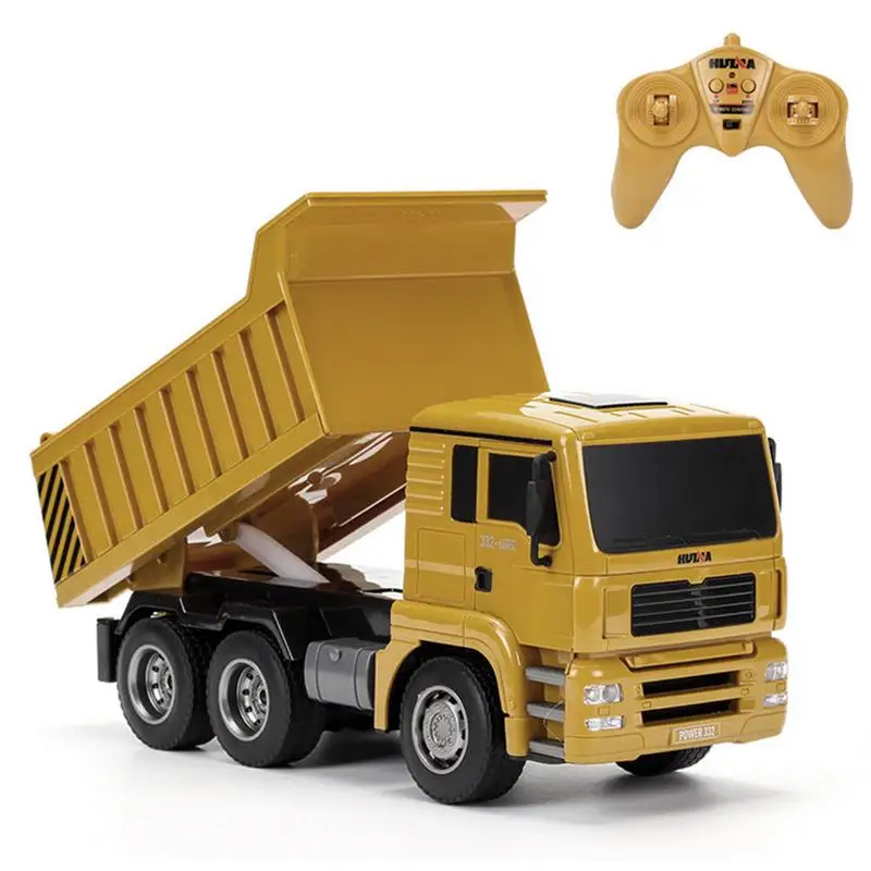 

2019 New 1:16 Four-Wheel Drive RC Dump Truck Load 1kg Children Rc Plastic Truck Car Toy Birthday Gift for Boy