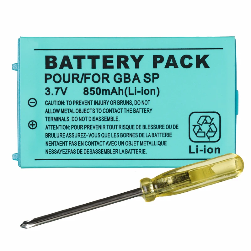 Набор инструментов для Nintendo Gameboy Advance GBA SP перезаряжаемый литий ионный