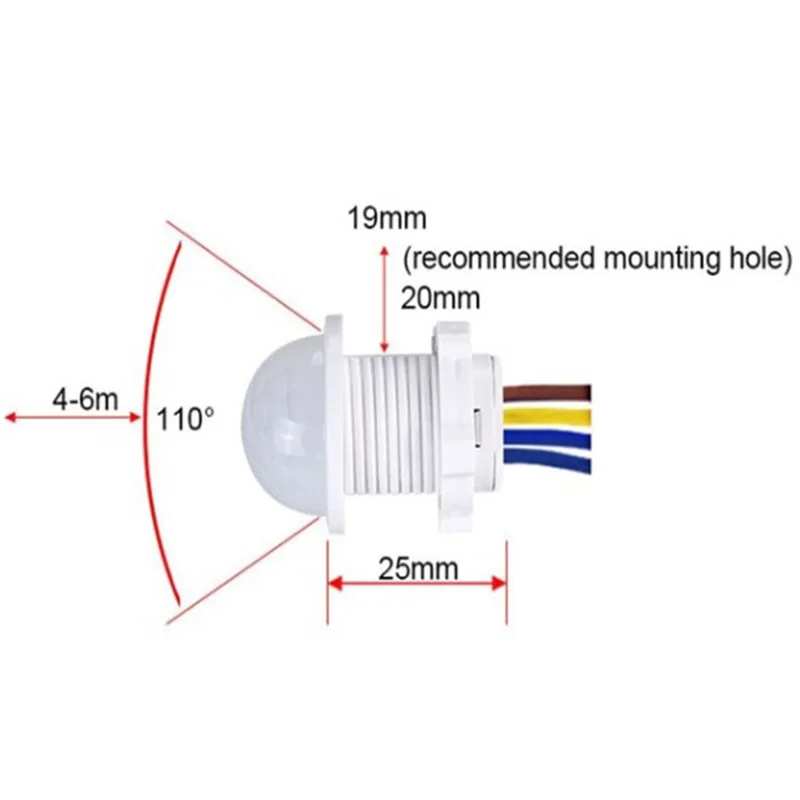 Датчик обнаружения человеческого тела Инфракрасный датчик ручной сканирования