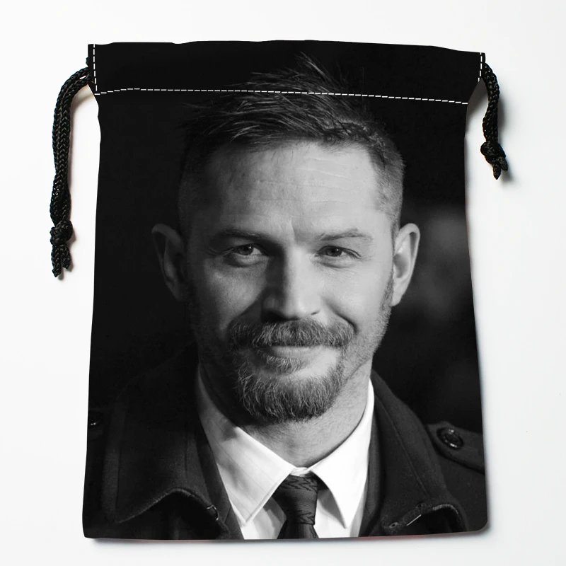 Новое поступление сумки Tom Hardy на шнурке с принтом 18X22 см мягкая атласная ткань