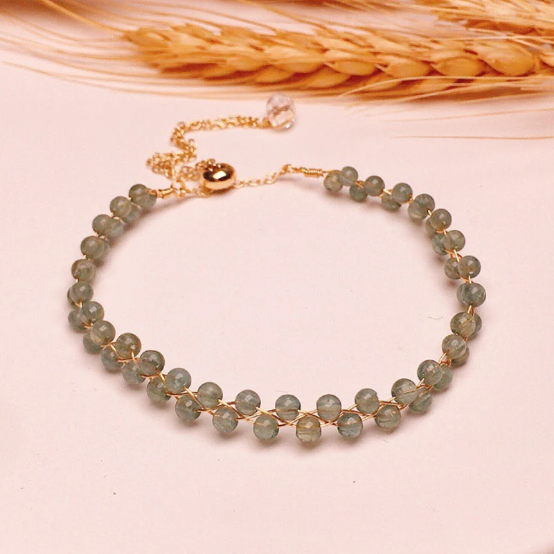 

Новинка 2022, плетеные браслеты ручной работы для женщин, бриллиантовые браслеты из натурального нефрита для женщин, ювелирные изделия