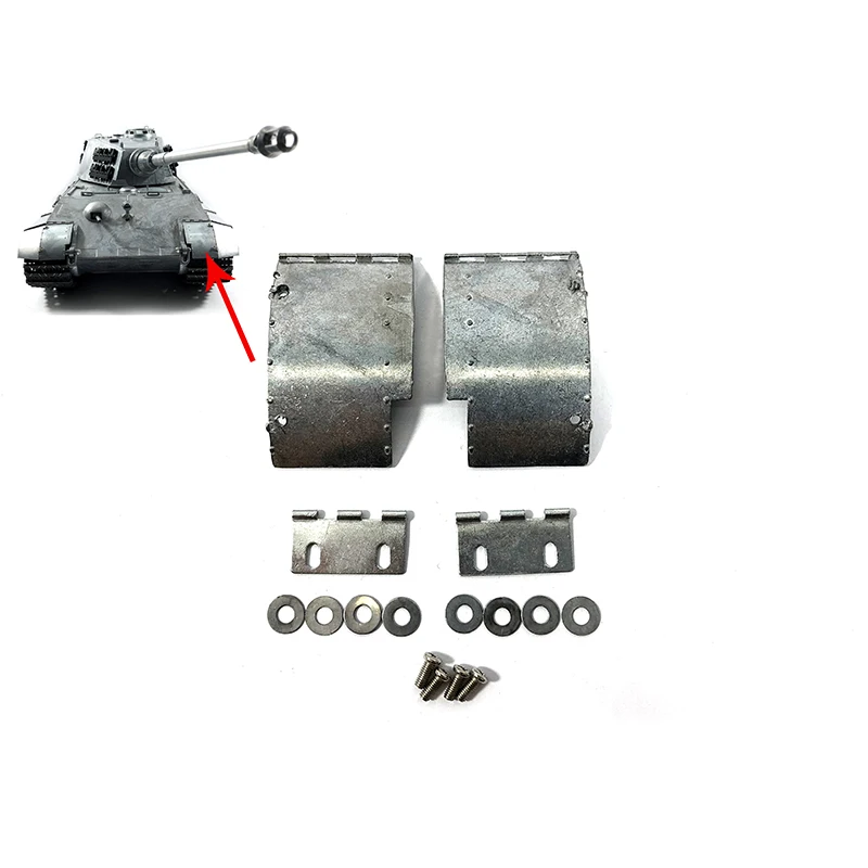 

MATO RC Model 1/16 German 1228 King Tiger Tank Metal Front Mudguard MT236 Screws TH17963