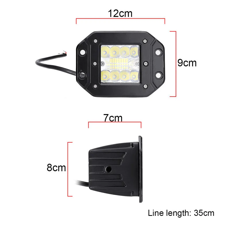 Two x 5 Inch 160 Watt Led Poles Fitted Safely With Ford Driving Fog Off-Road Working Lights Modelling Flood Light T | Автомобили и