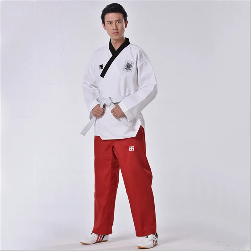 

Adult Kung Fu Uniform Traditional Chinese Clothing for Men Boxing Competition WuShu Taekwondo Tai Chi TKD Clothing Top+Pant