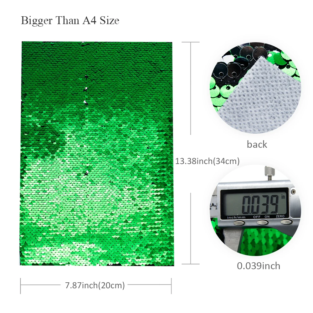 David accessories 20*34cm mermaid sequin fish scale faux artificial Synthetic leather diy decoration crafts 1piece,1Yc4146